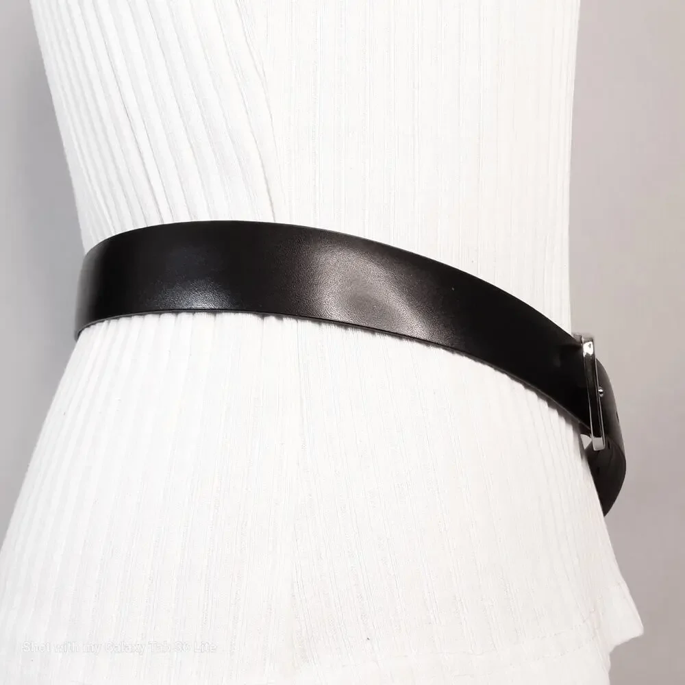 💎LC Liz Claiborne Reversibe Unisex 30-32 Waist Black And Stitched Brown